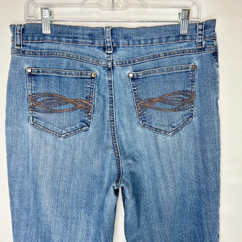 Gloria Vanderbilt Woman’s Shorts 12 Denim Jean High Rise Feminine Bermuda Soft
